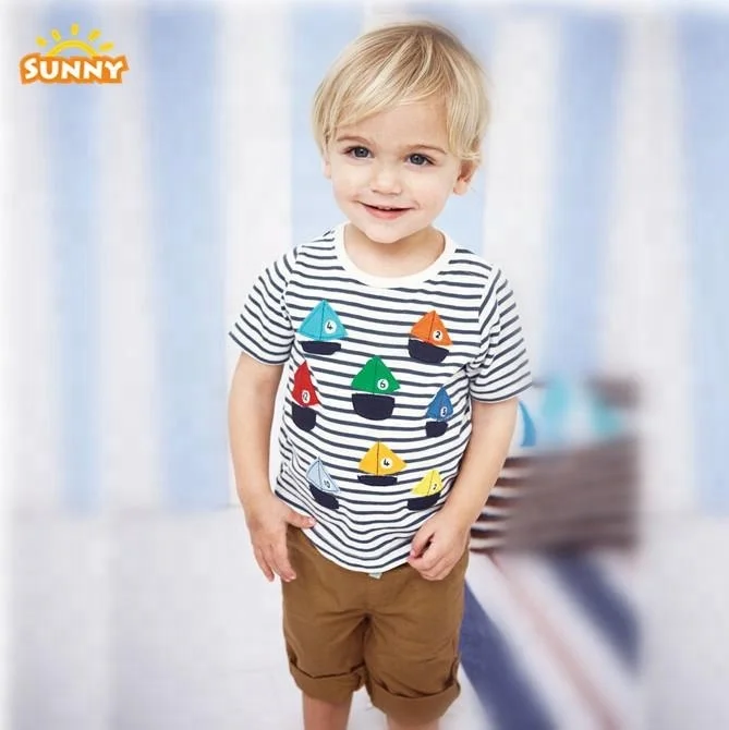 
Детский костюм, ткань, хлопок, Детская футболка с коротким рукавом для детей 