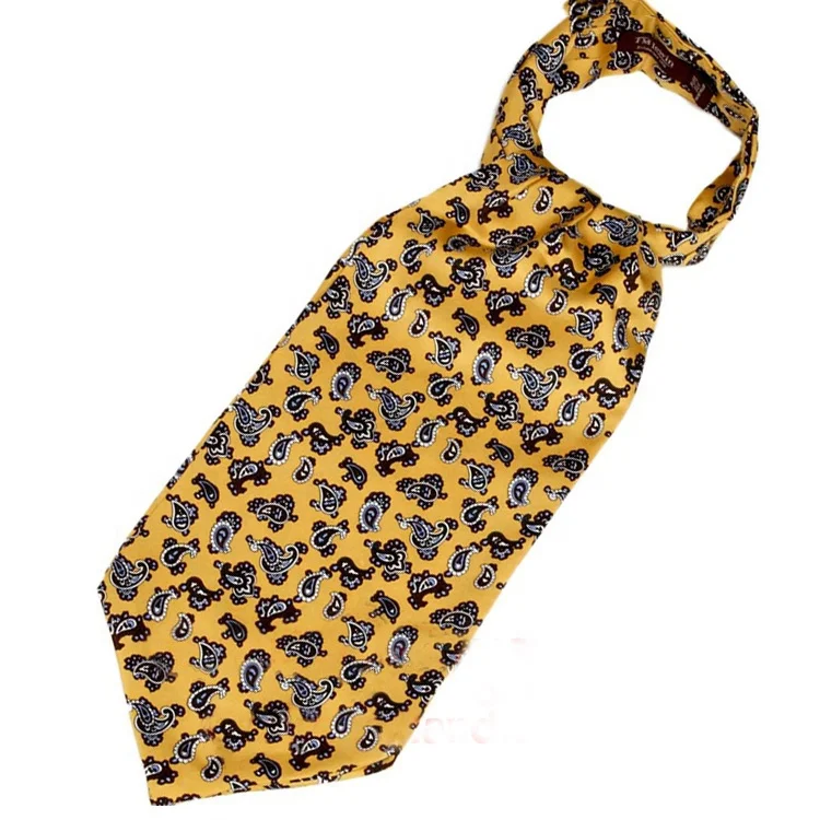 
Мужской Шелковый галстук ручной работы с принтом Пейсли 