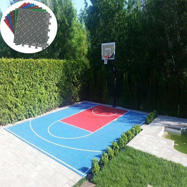 Полипропиленовое сцепляющееся напольное покрытие для баскетбольной площадки