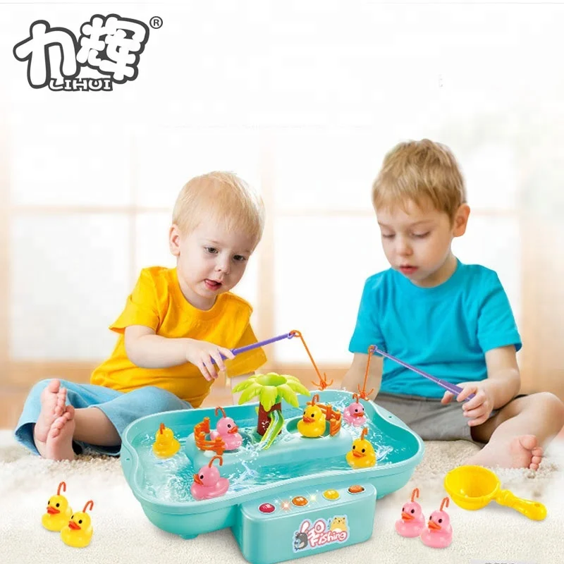 
Электрическая вращающаяся игрушка игра утки Рыбалка обучающие игры для детей 