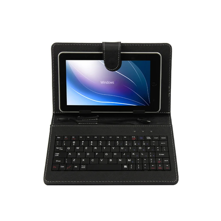 
Оптовая продажа, портативный Проводной чехол из искусственной кожи для планшета 7 дюймов с клавиатурой usb 