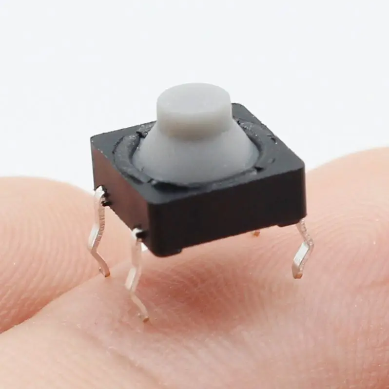 8x8x5 мм 4-контактный G77 Проводящий силиконовый бесшумный тактовый кнопочный микро-переключатель самосброс