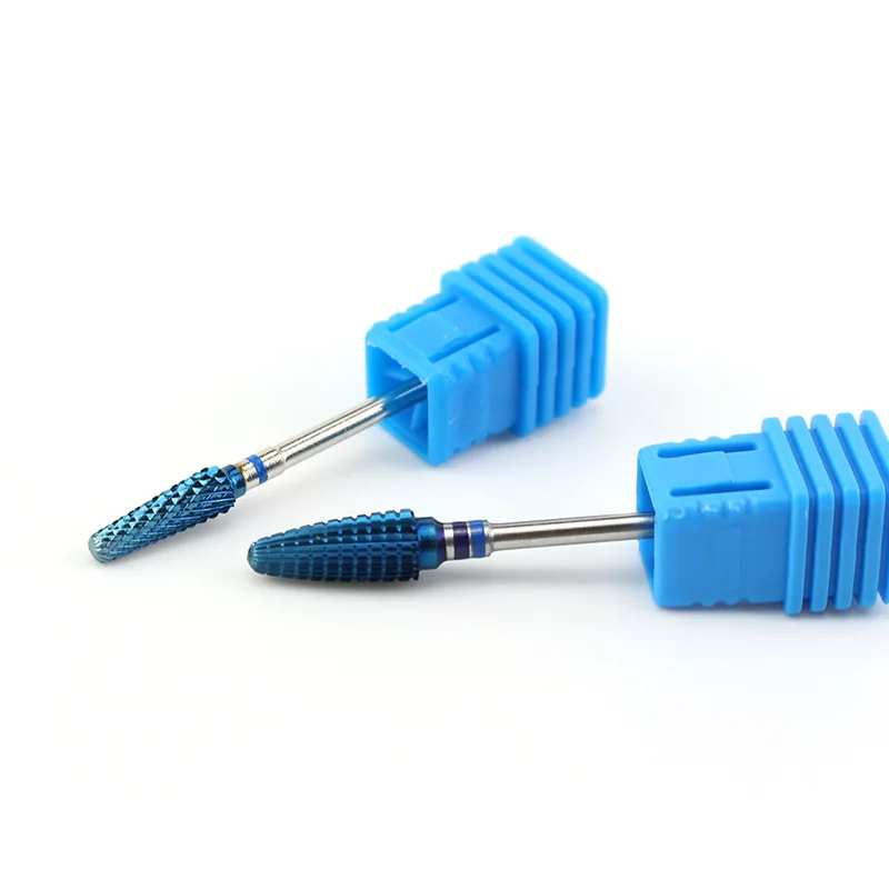 
 11 типов синих вольфрамовых карбидных заусенцев нанопокрытие сверла для ногтей для маникюра электрической дрели аксессуары  