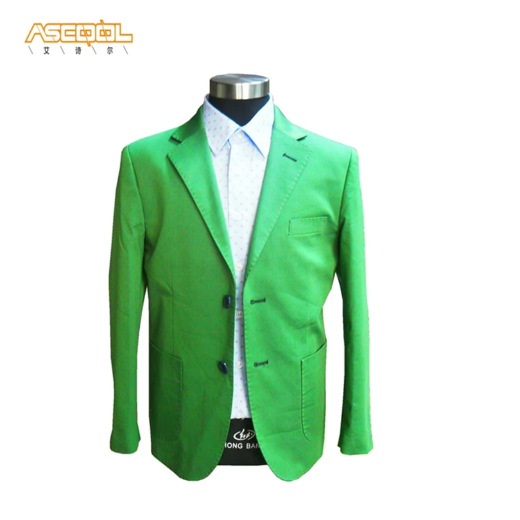 
Лидер продаж, Зеленый Официальный блейзер из полиэстера, куртка для мальчиков, свадебные костюмы 