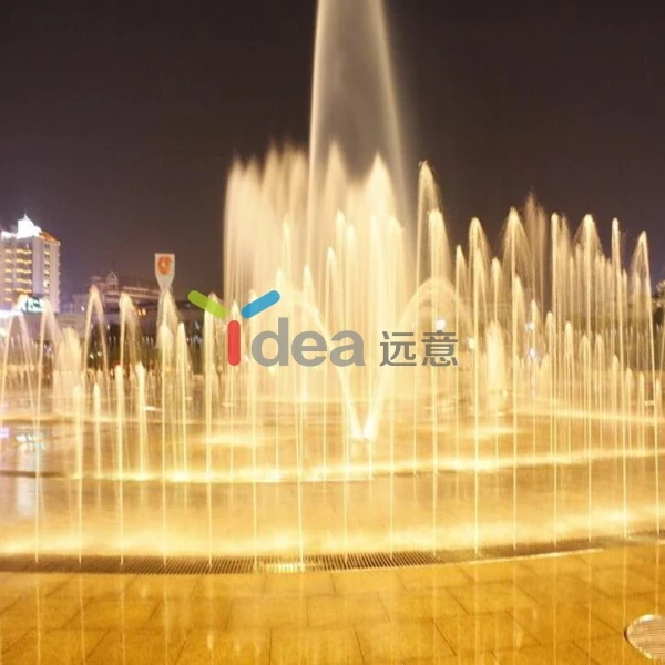 Интерактивная общественная площадь, светодиодный светильник, напольный Сухой Фонтан