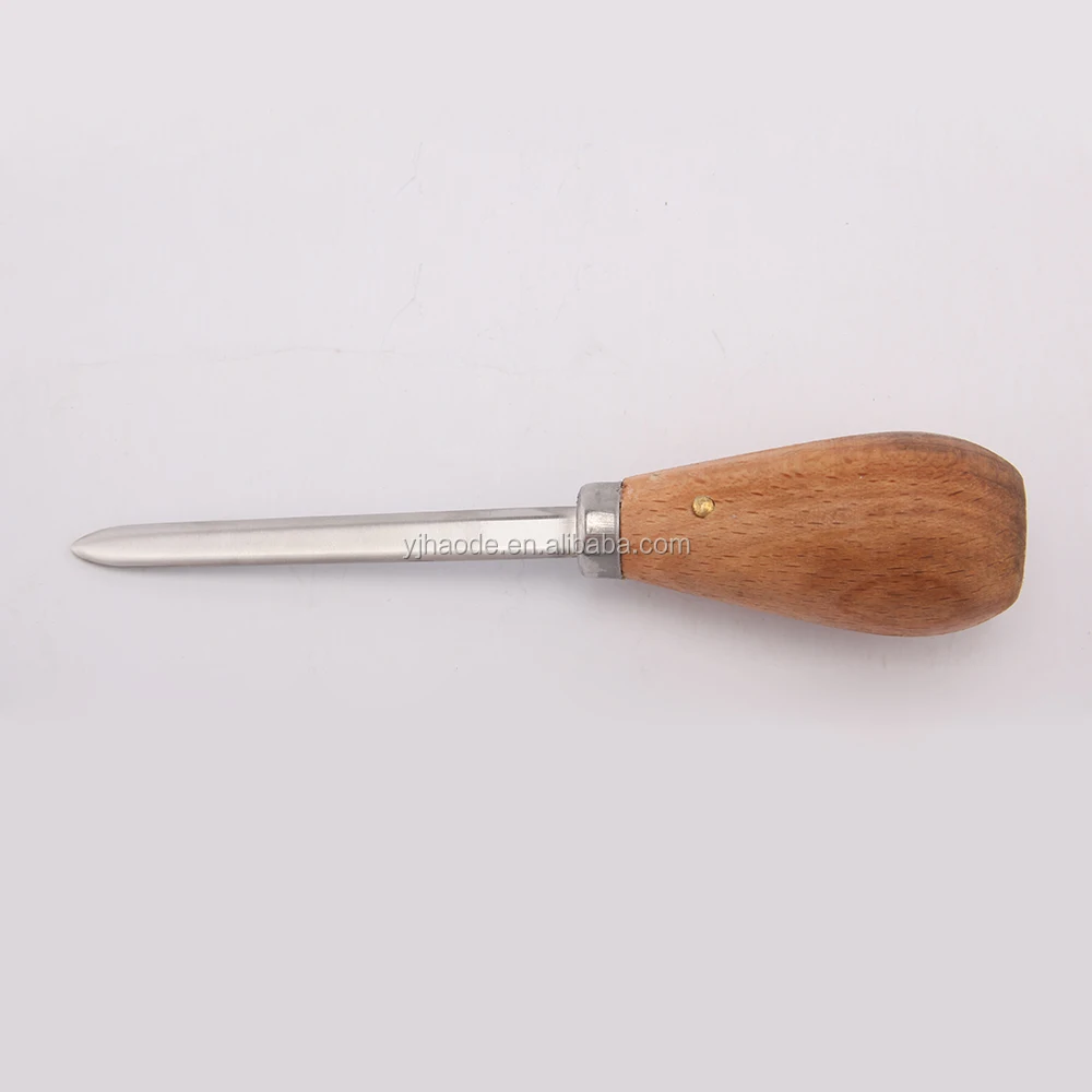 
Нож-устрица из нержавеющей стали с деревянной ручкой 