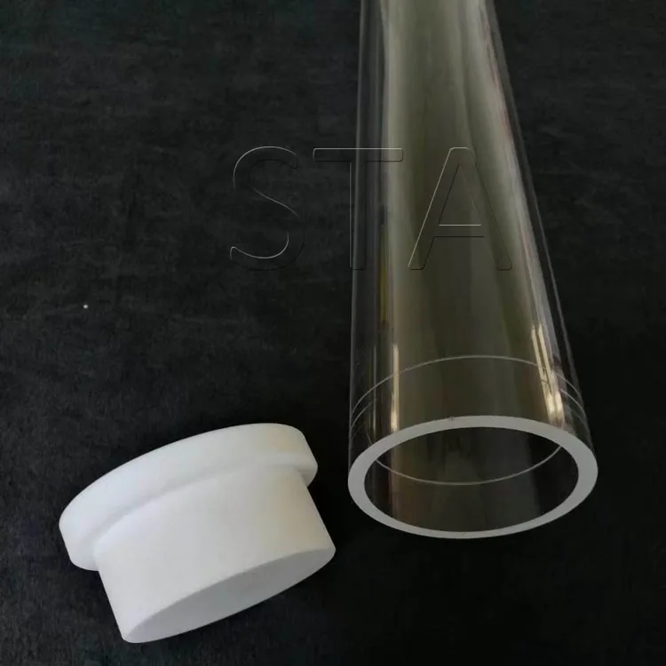
STA 1200C высококачественная прозрачная кварцевая трубка, стеклянная трубка для печи 
