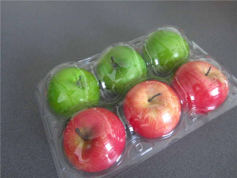 Одноразовый пластиковый контейнер для фруктов для 6 яблок оптом