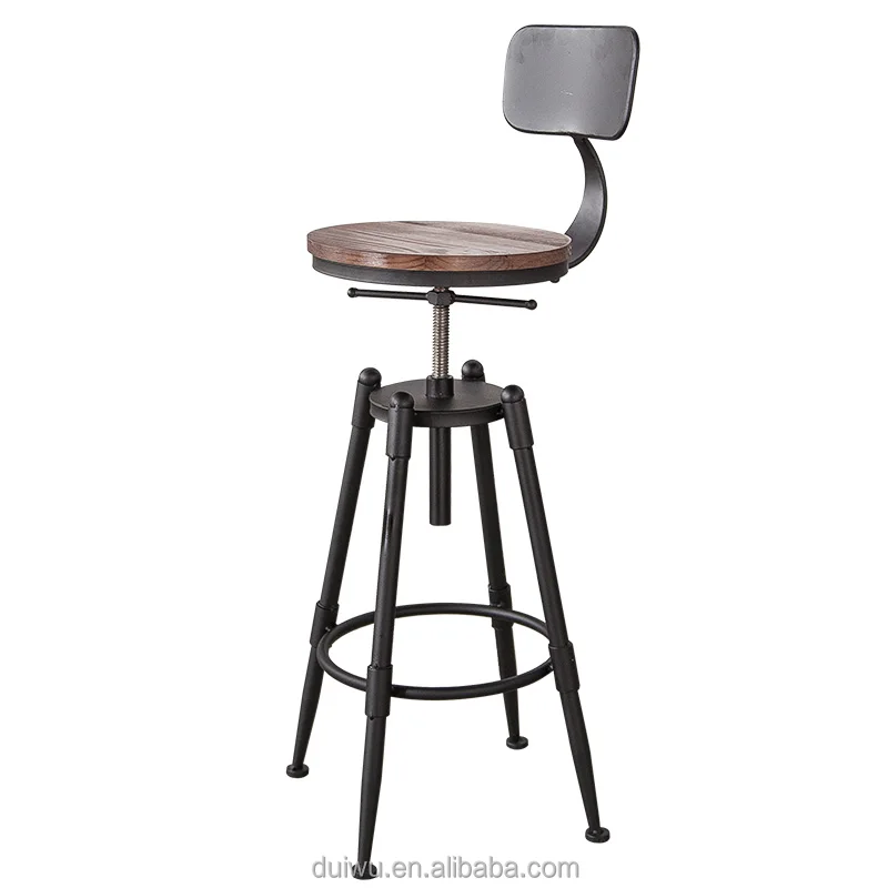 
Оптовая продажа, новый дизайнерский винтажный стул для бистро из кованого железа для ресторана и бара 