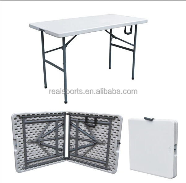 
 Экологичный материал из полиэтилена высокой плотности и стальной трубчатый каркас и складной стол да/складной стол для кемпинга  