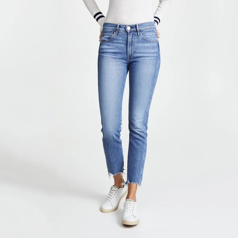 
 Китайское производство, оптовая продажа, джинсы на заказ, классические узкие женские джинсы  