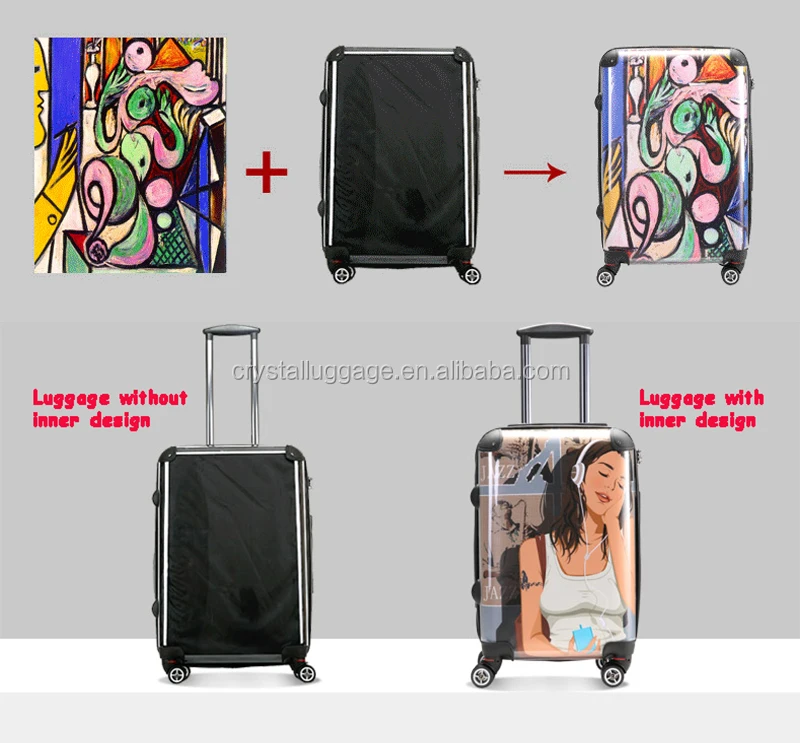 
 Индивидуальный дизайн, черный, розовый, серый, синий, зеленый винтажный чемодан из АБС и поликарбоната, Дорожный чемодан, комплект чемоданов на колесиках из 3 предметов  