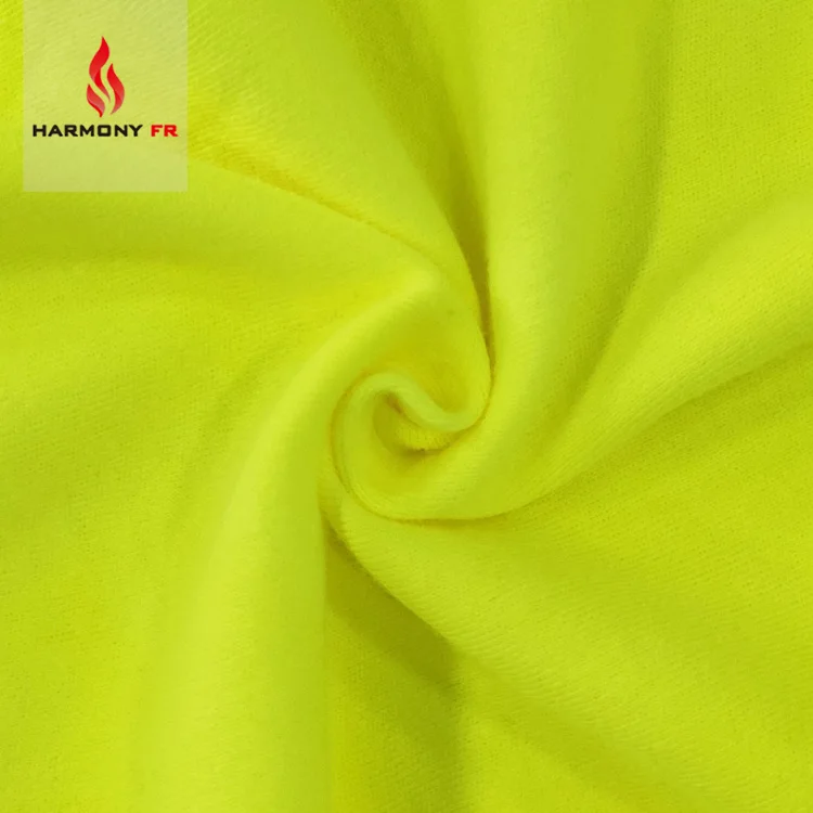
Модная хлопковая флуоресцентная желтая трикотажная ткань интерлок характерная FR Hi Vis 
