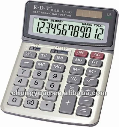 
Большой размер электронный финансовый калькулятор Описание KT-383 