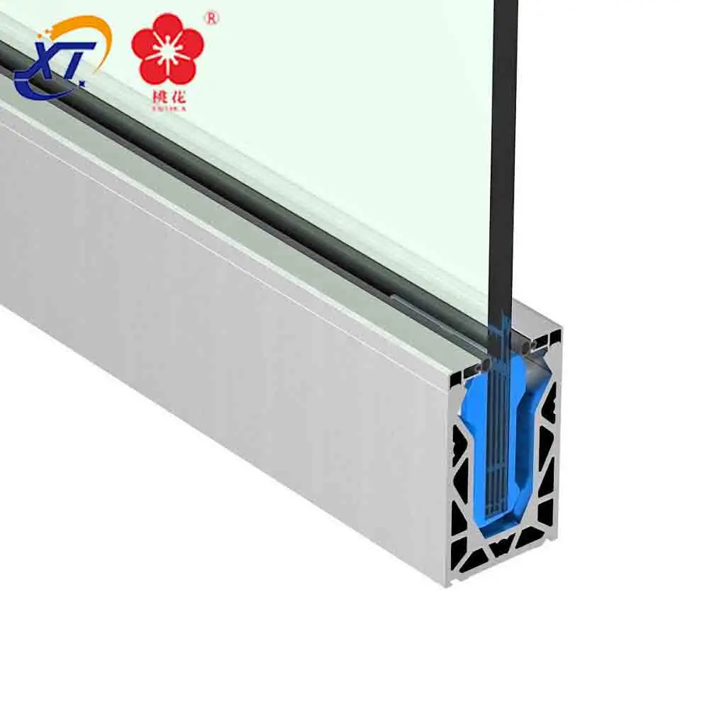 
Алюминиевая стеклянная ограда для бассейна, балюстрада с креплением для забора, квадратная и наружная алюминиевая U-образная стеклянная балюстрада, алюминиевая балюстрада 