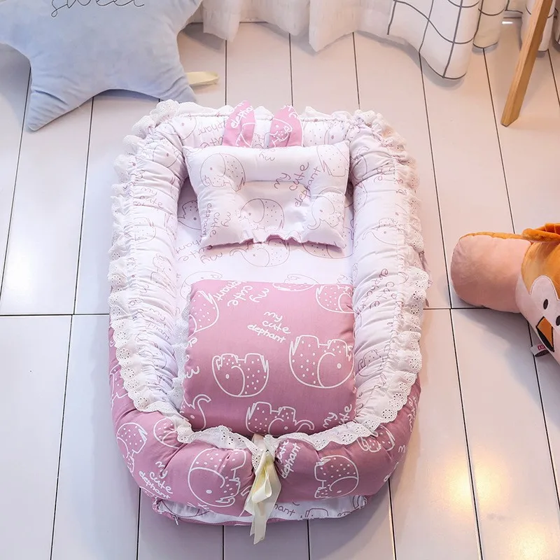 
КПК сертификат Многофункциональная портативная складная дорожная кровать детские гнездо кровать От 0 до 3 лет 