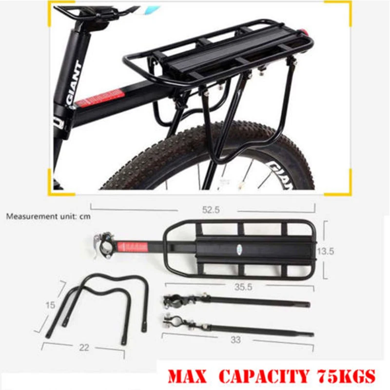 
Велосипедный багажник ROCKBROS, быстросъемный алюминиевый держатель для заднего сиденья велосипеда, оптовая продажа 