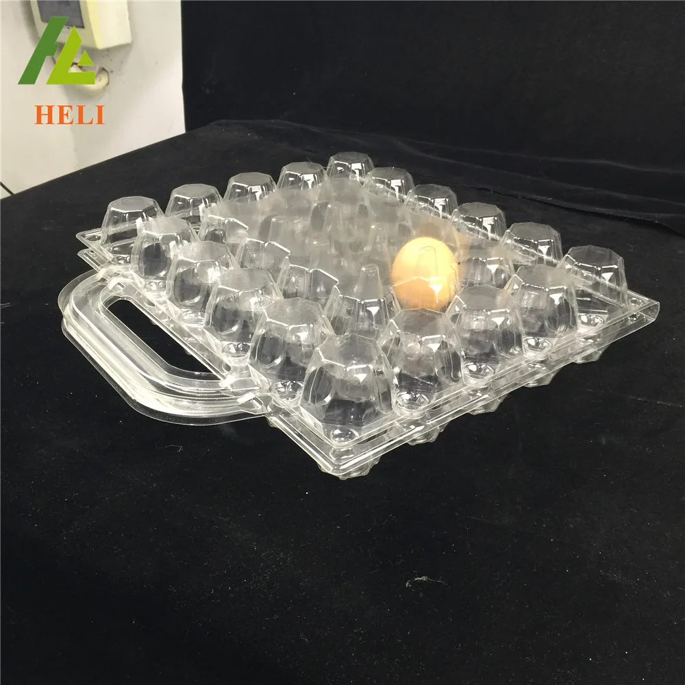 
Прозрачный пластиковый лоток для яиц с ручкой, 30 отверстий 