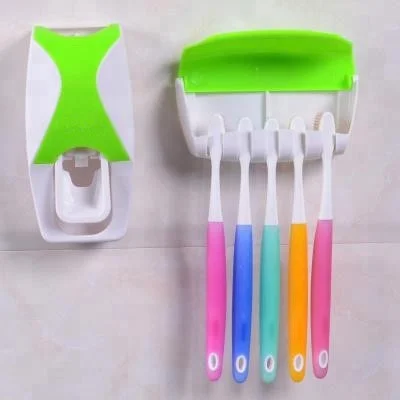 Автоматический диспенсер для зубной пасты, Хромированный диспенсер для зубной пасты в ванную комнату, полка для хранения зубных щеток