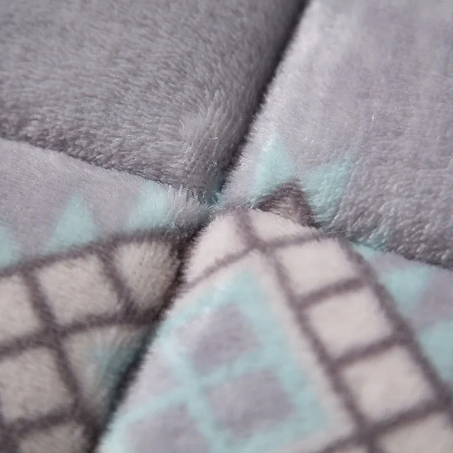 
 Комфортное Фланелевое теплое одеяло Sherpa с принтом для отеля на зиму  