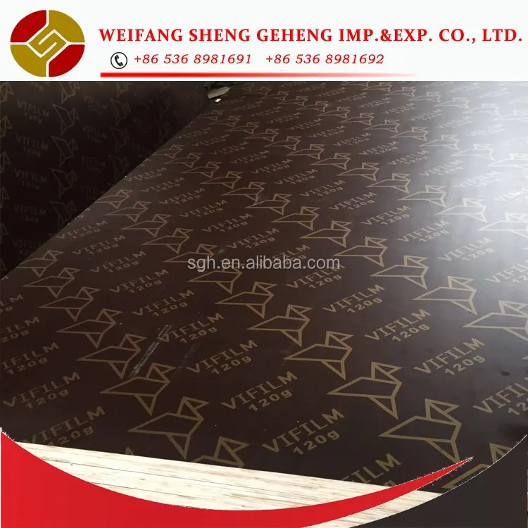 
 Высококачественная 18 мм черная/коричневая пленочная фанера для строительства из Linyi Китай  