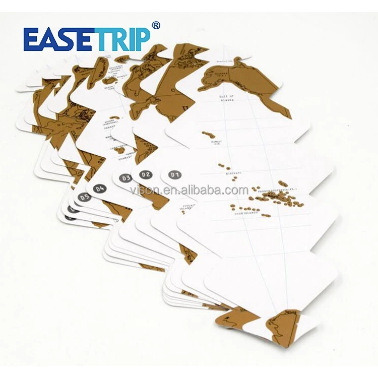 
 Заводская оптовая продажа, популярная Веселая 3D-карта путешествий «сделай сам»  