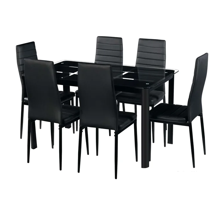 
 Современная низкая цена белый с кожей 4 стул обеденный набор стол  