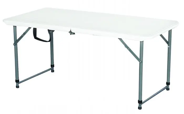 Оптовая продажа, 4-футовый пластиковый складной стол с регулируемой высотой