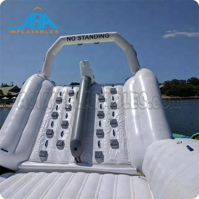 
 Большая Надувная плавающая горка для аквапарка развлечений/надувная водная горка для скалолазания на продажу  