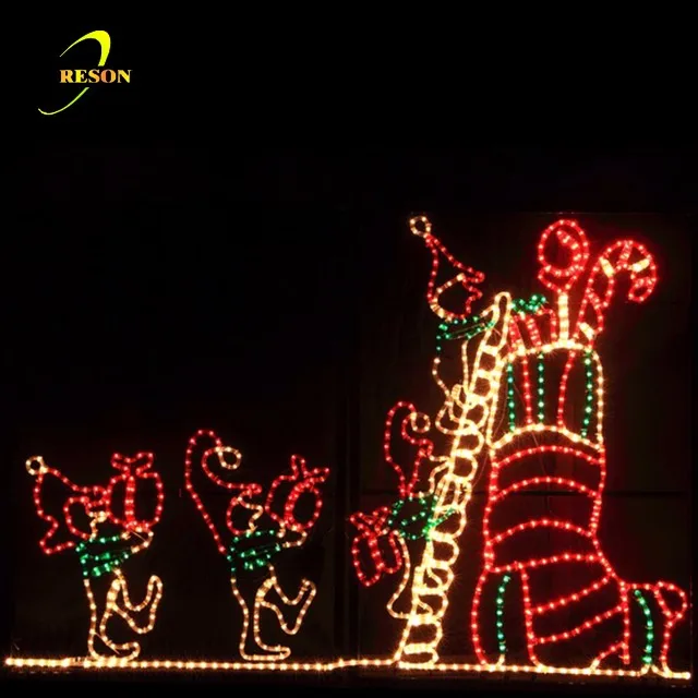 
Рождественские украшения, светодиодный Рождественский световой дисплей 