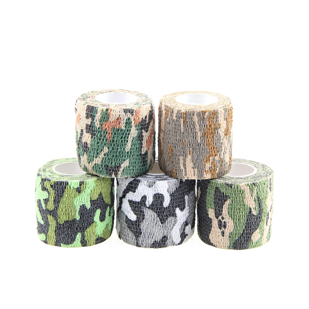 
 Free sample bulk wholesale camo colors pet wrap printed flexible elastic vet wrap cohesive bandage  