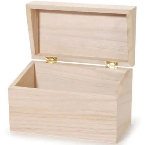 Оптовая продажа, недорогая НЕОБРАБОТАННАЯ деревянная коробка из павловнии ручной работы