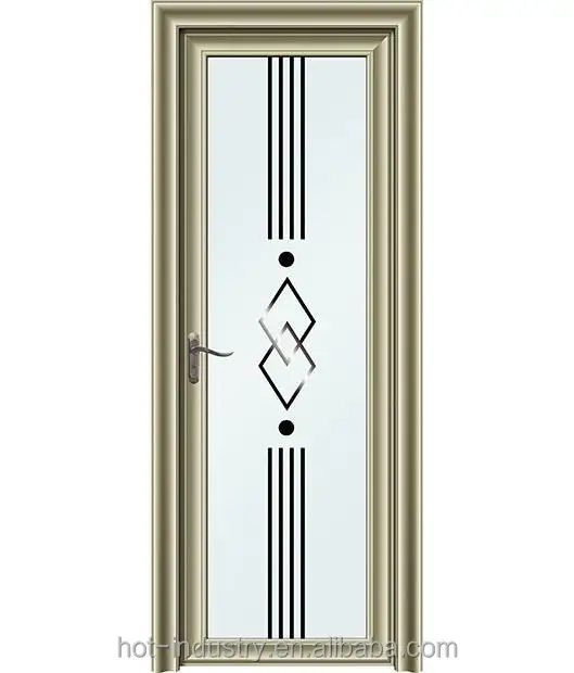 
 Новинка 2016, Элегантная алюминиевая раздвижная/створчатая дверь для ванной комнаты, водонепроницаемая дверь из ПВХ для ванной комнаты, цена, Прямая цена от производителя Бангладеш  