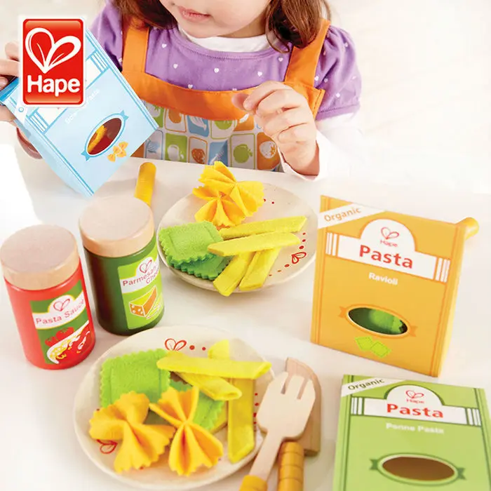 
Детский игровой кухонный набор, Высококачественная деревянная паста от 2 до 4 лет ASTM 