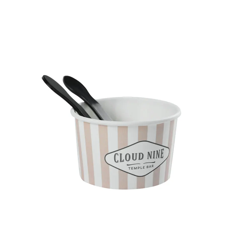 
Различные пищевой таможня напечатала 12 oz Одноразовые Мороженое бумага для изготовления Итальянского Мороженого джелато чашки с крышкой Ложка 