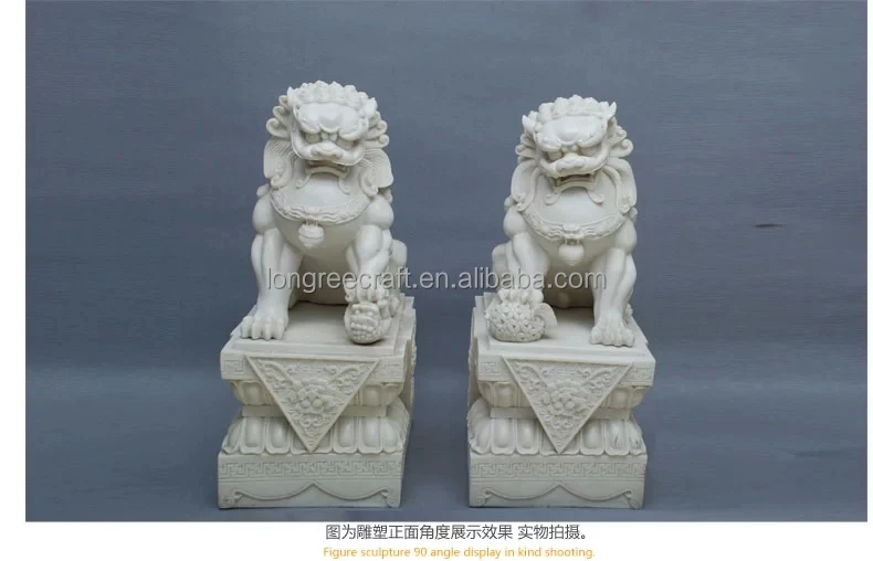 
Китайская Статуя Льва, традиционная скульптура льва, уличное украшение для ворот 