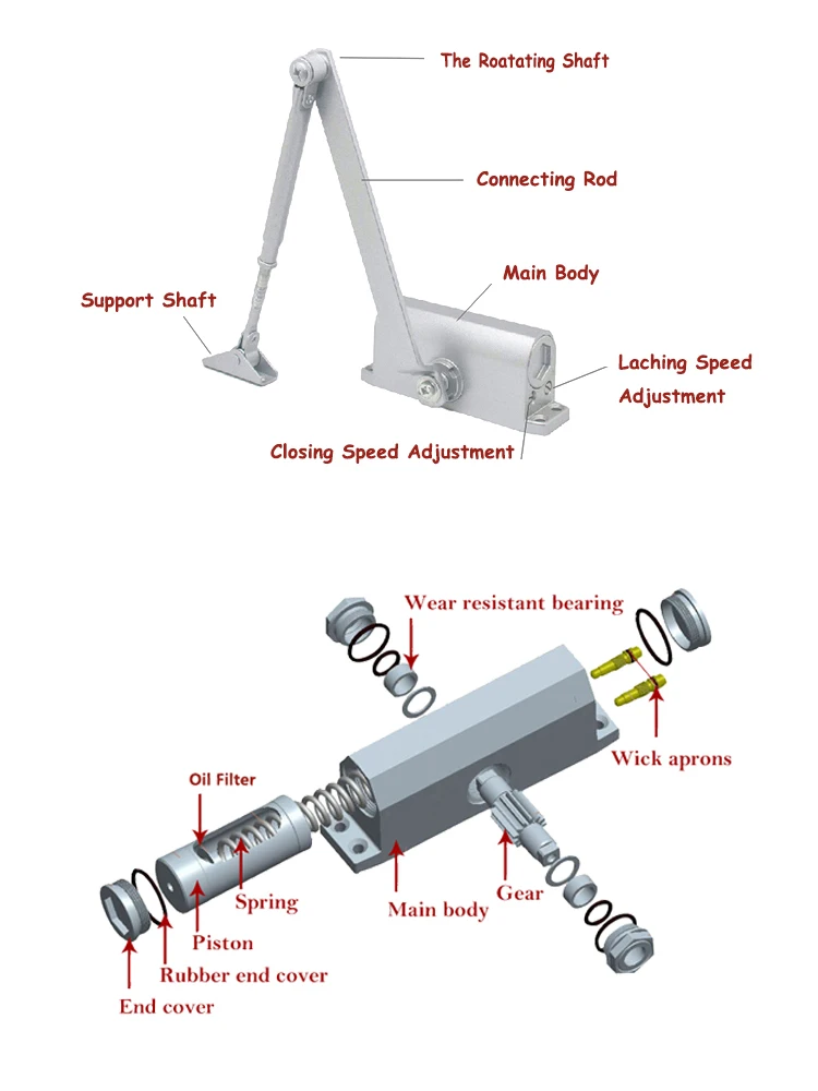 door closer drawing
