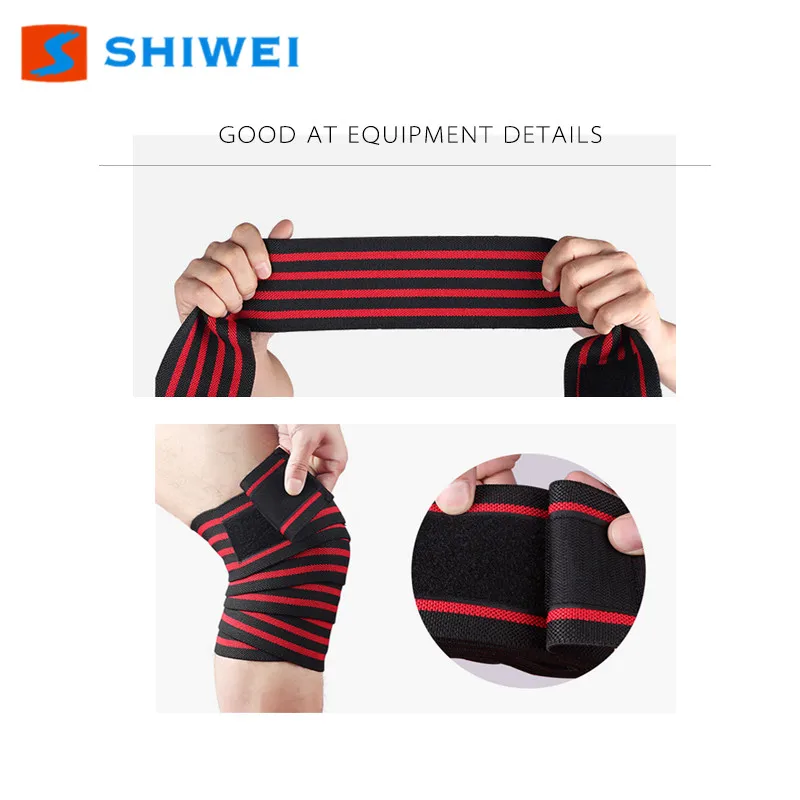 
 SHIWEI-KS-1 # индивидуальный логотип Колено Обертывания Колено бретели для нижнего белья талии бандажа  