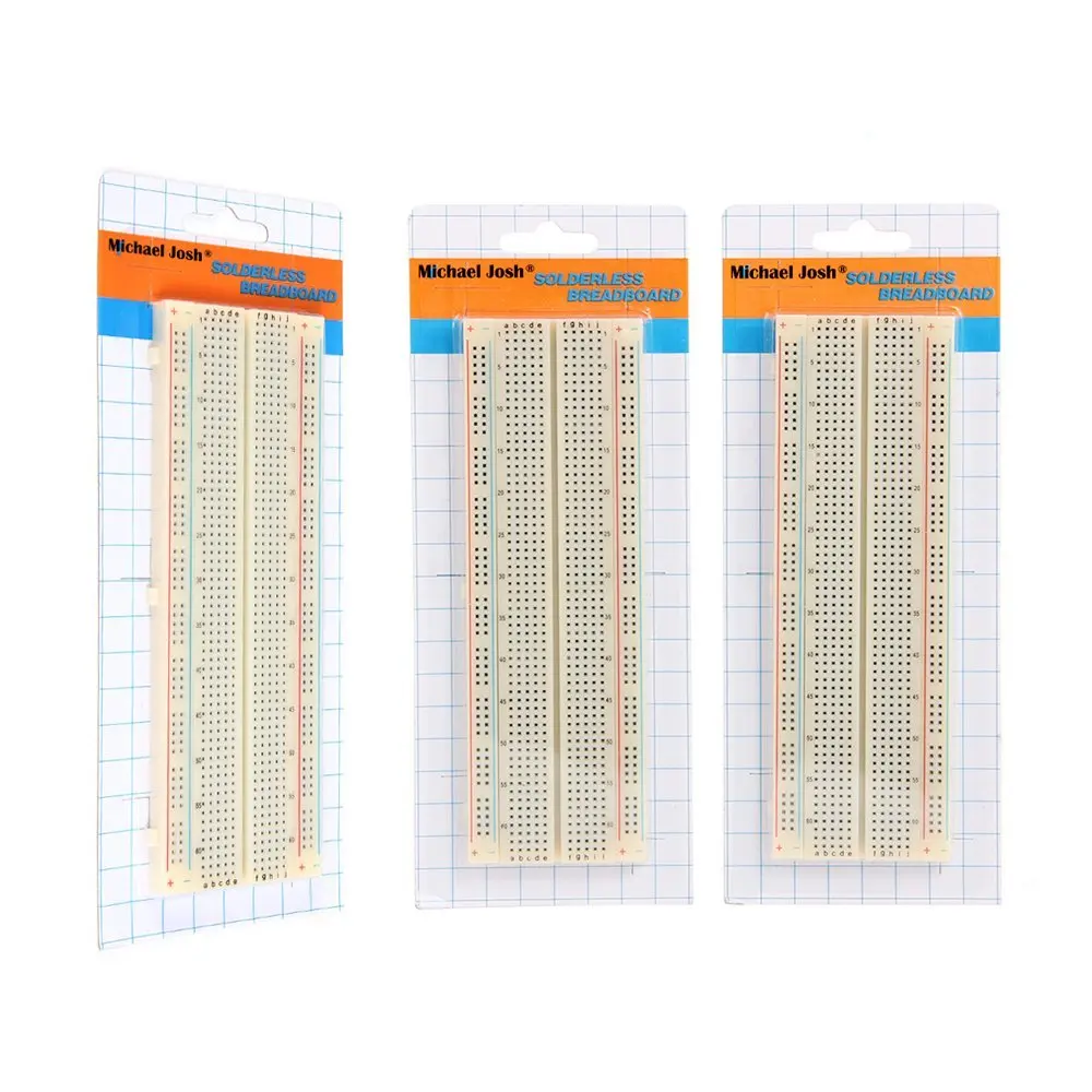 thumbnail image 2 of MB-102 830-Point Solderless PCB Breadboard - Transparent, For DIY Electronics 2 of 5