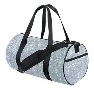 Блестящая блестящая спортивная сумка для спортзала, дорожная багажная сумка для мужчин и женщин