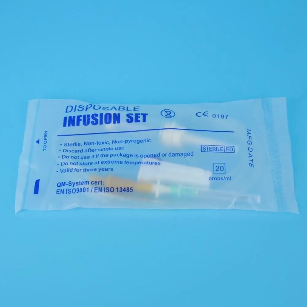 
 Инфузионный набор с иглой 2021 CE ISO IV  