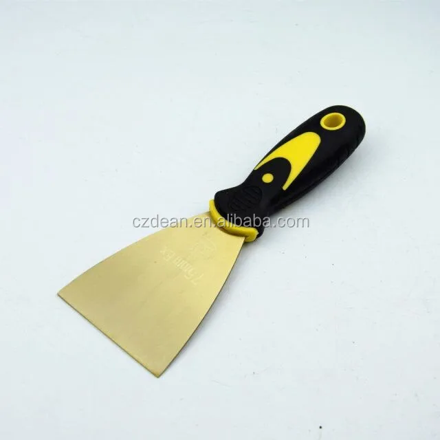 
Латунный скребок, безопасный нож для шпатлевки из медного сплава с ручкой из стекловолокна 