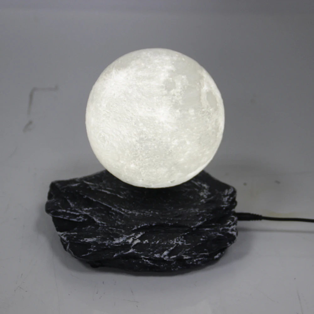 
HCNT левитации 3D печать лунного света метеорита база плавающей 6 дюймов беспроводной луна лампа 
