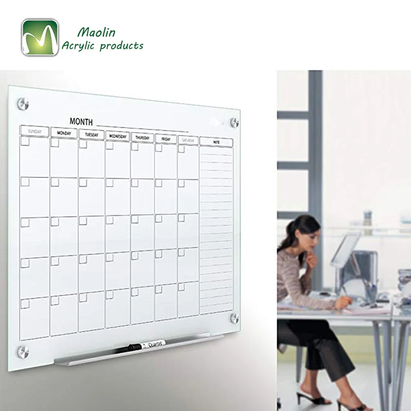 
Clear Acrylic Plexiglass Custom Wall Calendar 2020 Wall Calendar Planner 