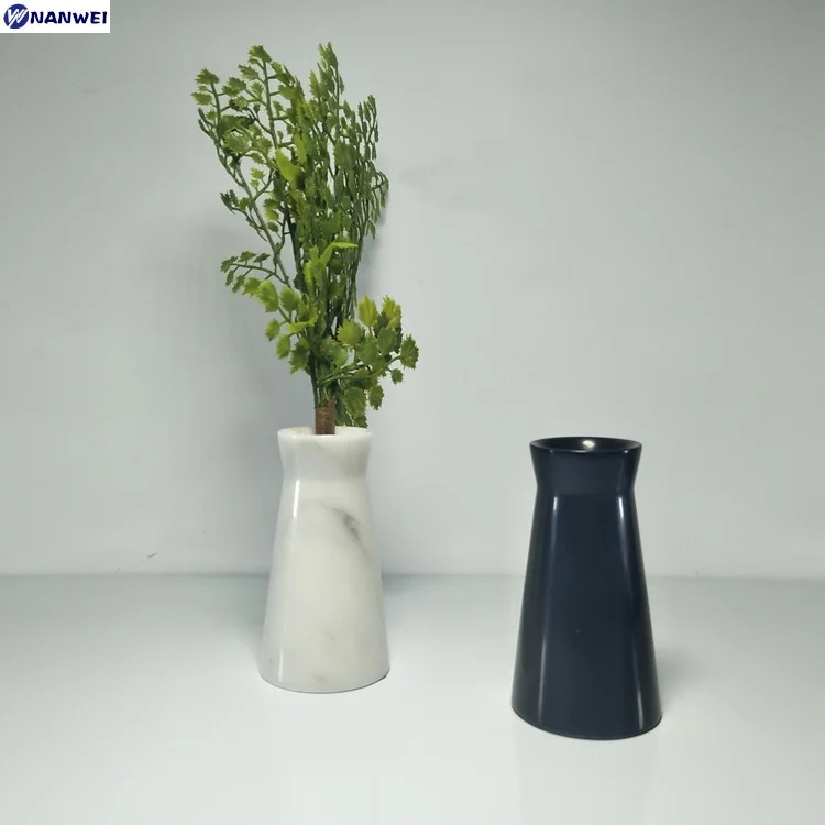 Каменные поделки для украшения дома с металлом для вазы с сушеными цветами