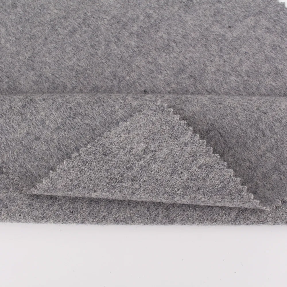 Brushed wool 100% cashmere blend fabric for coats