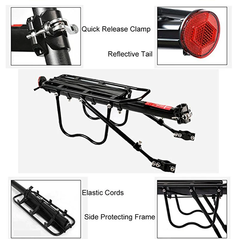 
Велосипедный багажник ROCKBROS, быстросъемный алюминиевый держатель для заднего сиденья велосипеда, оптовая продажа 