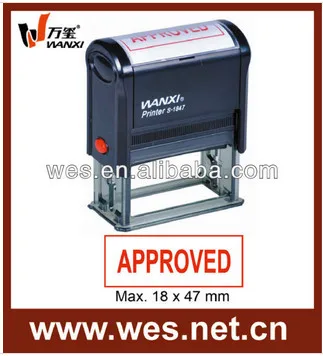 
Wanxi s-1847 индивидуальные штамп учитель самообслуживаемая чернильная печать с штемпельная подушечка 