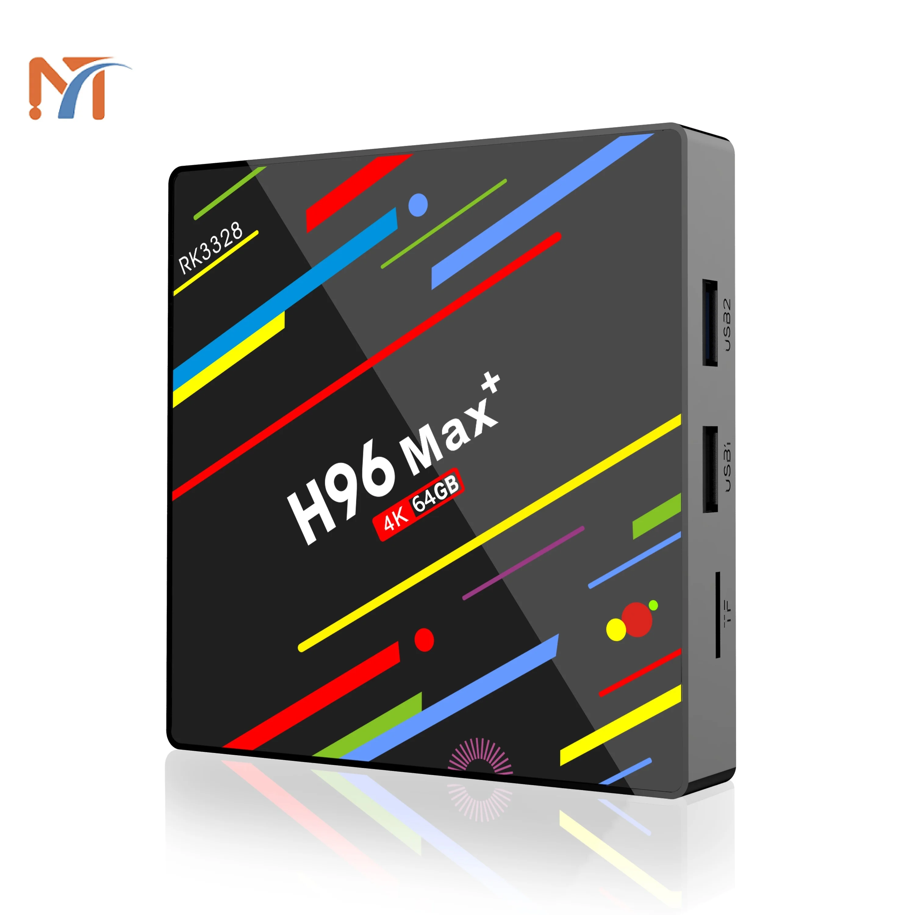 
 Новый стиль 32gb h96 max plus 4k hd android 8,1 smart 3D игровая ТВ-приставка с usb 3,0  