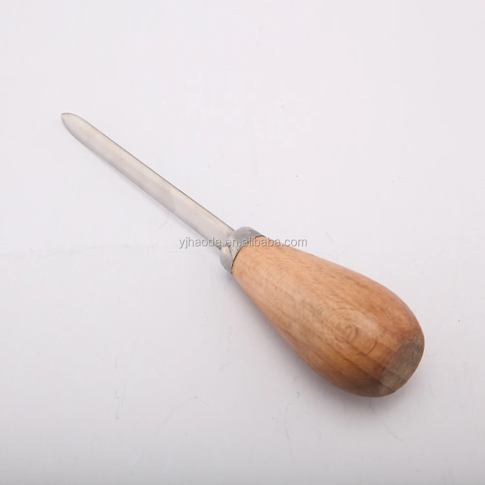 
Нож-устрица из нержавеющей стали с деревянной ручкой 